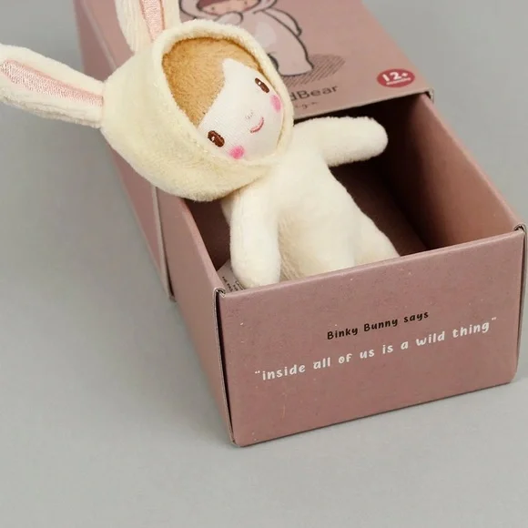 NWT Binky Bunny Matchbox Doll by Threadbear Design. - Picture 6 of 13